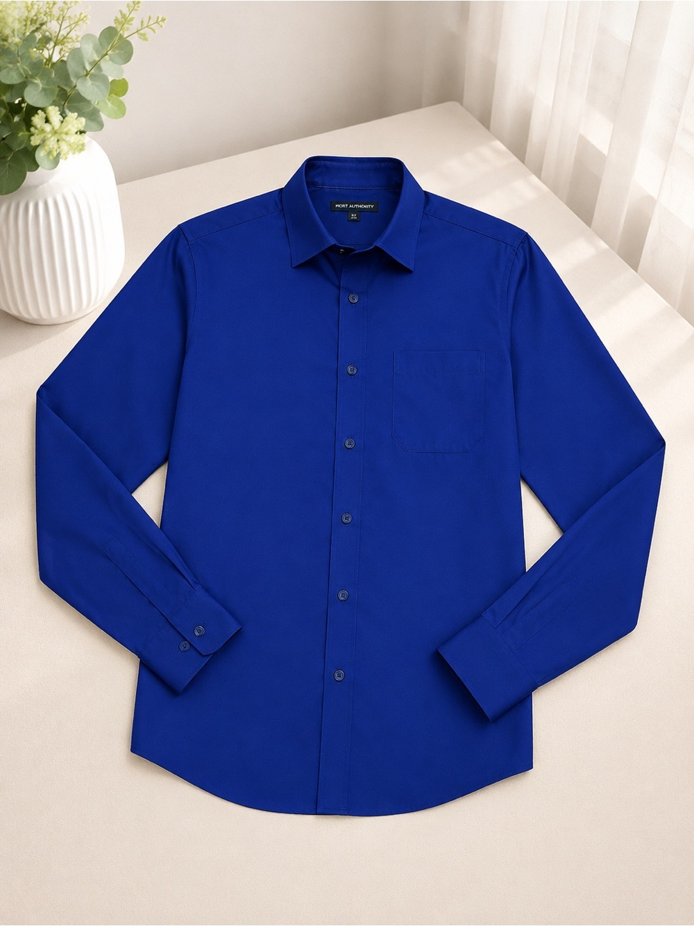 Murano Royal Blue Long-Sleeve Dress Shirt